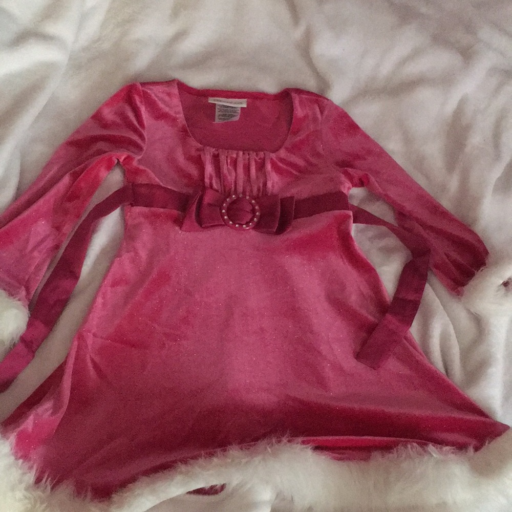 Pretty pink holiday dress